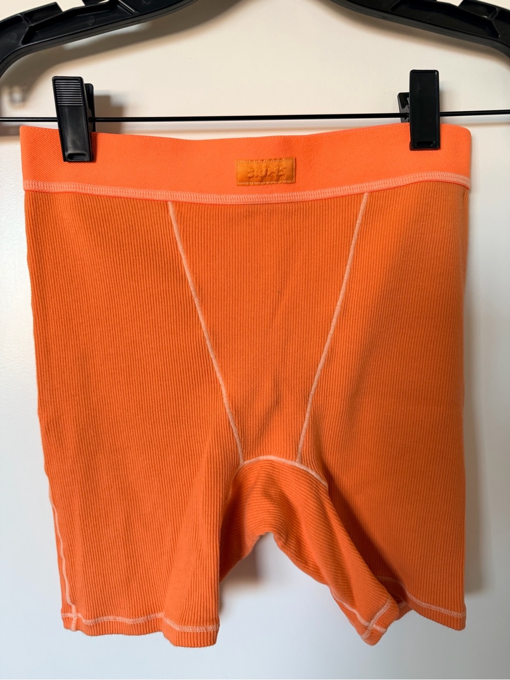 Skims Boxer Shorts in Neon Orange